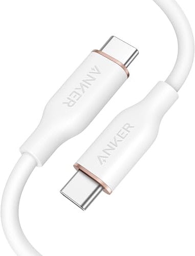 Anker USB-C to USB-C Cable, 643 Cable 100W 3ft, USB 2.0 Type C Charging Cable Fast Charge for MacBook Pro 2020, iPad Pro 2020, iPad Air 4, iPad Mini 6, Galaxy S21, Pixel, Switch (Cloud White)