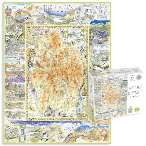 1000 Piece Jigsaw Puzzle - The Lake District By Tim Bulmer - Comical 1000 Piece Puzzles for Adults Colorful Jigsaw Puzzle 66cm X 50cm Funny Jigsaw Puzzles