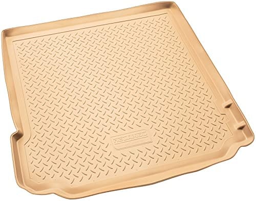 Recambo Gummi Kofferraumwanne Premium passend für BMW X5 | Typ E70 | BJ 2006-2013 | passgenau mit Rand | Beige