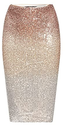 ESPRIT Collection Damen 112eo1d302 Rock, Dusty Nude, S EU