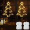 DreiWasser Beleuchtet Fensterdeko Weihnachtsbäume Batteriebetrieben 2 Stück 120 LED Weihnachtsbaum mit 1m Zuleitung und Timer für Fenster Beleuchtung Deko
