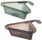 SEABABOO 2PCS Filtro per lavello Triangolare 20.5x25x8cm Cestino per lavello a forma Cesto Filtrante da Appendere per Lavello da Scaffale Cestello per Lavello Triangolare per Riporre Filtri da cucina