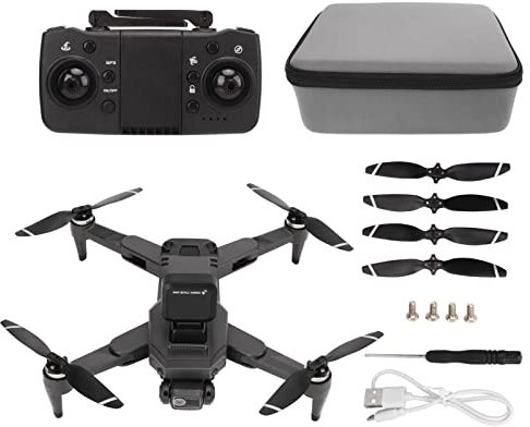 BuyWeek GPS Drohne mit 4K Kamera, S109 360 Grad Hindernisvermeidung GPS Drohne Bürstenloser Motor Faltbarer Quadcopter für Kinder, Erwachsene, Anfänger