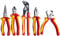 WEDO - 5 tlg isolierten Zangen Set - Kombizange 8, Spitzzange 8,Seitenschneider 7,Abisolierzange 170mm und Wasserpumpenzange 10- 1000V isoliertes Professional Elektro Werkzeuge Set