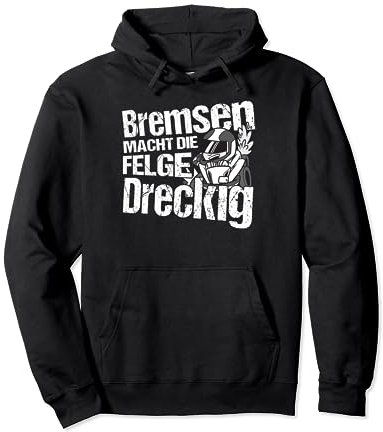 Gokart Go-Kart-Rennfahrer Bremsen macht die Felge dreckig Pullover Hoodie