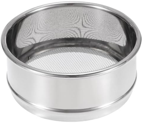 PATIKIL 18 Mesh Lab Sieve, 4 Diameter Test Sieve 304 Stainless Steel Wire Cloth (1mm) for Industrial Laboratory