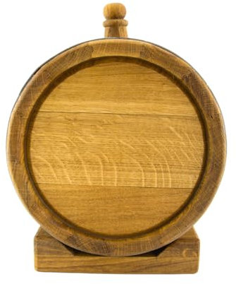 Waldmeister - Borraccia tradizionale in legno di quercia, 2 l, per la produzione di liquori, perfetta per i viaggi