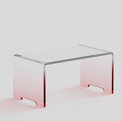GUQASDV Table de Salon Basse, Table d Appoint Salon, Table d Appoint pour Canapé, Table D'appoint Bout de Canapé Acrylique sans Installation(Rose)