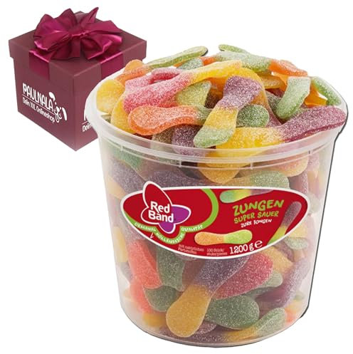 Red Band Zungen super sauer 1,2 kg Dose inkl. Überraschungsgeschenk von Paulnala.de