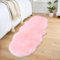 AIMECO kunstfell Teppich Faux Lammfell Schaffell Teppich Flauschiger Haarig Wohnzimmer Deko Weicher Fell Carpet für Stühle Sofa Schlafzimmer Kinderzimmer. Rosa 60 x 200 cm