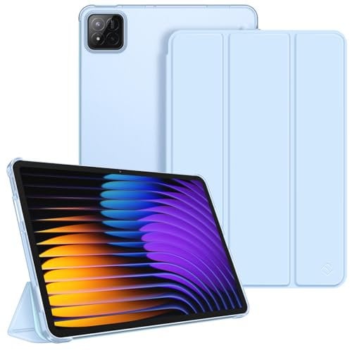 FINTIE Case for Xiaomi Pad 7 Pro 11.2 Inch 2025, Ultra Thin Protective Case with Translucent Back Cover with Auto Sleep/Wake for Xiaomi Pad 7 Pro 11.2 Inches, Blue