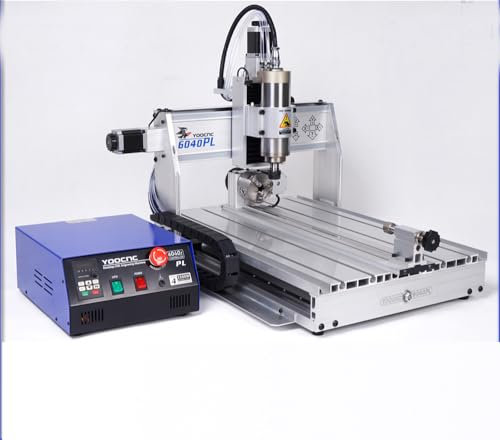 Versione migliorata della macchina per incidere della lavorazione del legno del router di cnc 6040 con guide lineari+estrazione in alluminio resistente telaio della macchina più forte