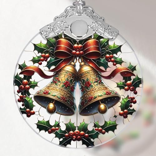 Bell Stained Glass Orament - Christmas Ornament - Christmas Decorations for Tree - Holiday Present ldeas