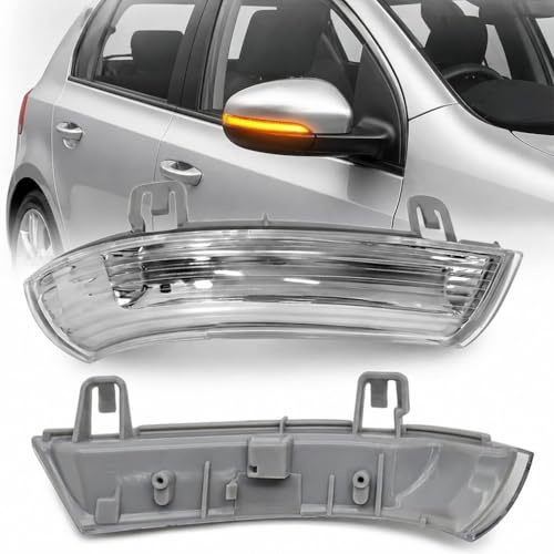 Spiegelblinker Rechts LED Blinker Kompatibel mit VW Golf 5 5 Plus 6 Variant & PassAT Variant Außenspiegel Seitenblinker Blinkleuchte Ersatz für 1K5 1K1 5M1 521 3B3 3C2 3B6 3C5 1K0949102 1K0949101