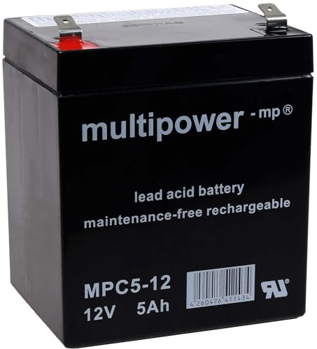 akku-net Bleiakku (multipower) MPC5-12 zyklenfest, 12V, Lead-Acid
