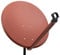PremiumX PXA100 Satellitenschüssel 100cm Aluminium Ziegelrot Satellitenantenne SAT Spiegel mit LNB-Tragarm und Masthalterung