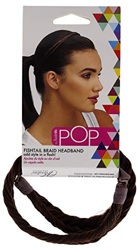 Hairdo Pop Fishtail Braid Haarband R6 30H Schokoladenbraun Kupfer für Damen, 1 Stück
