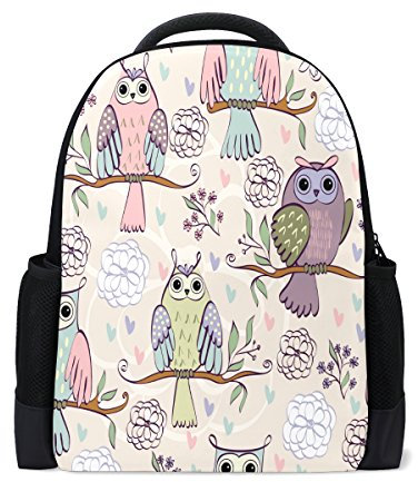 Lianchenyi Rucksack mit niedlichen Eulen im Baum