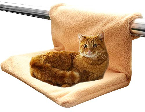 HINATAA Cama Radiador Cama de Gato y Perros, Marco de Metal Resistente y Duradero, Cálido y cómodo, Peso Máximo de Mascotas de hasta 6 kg