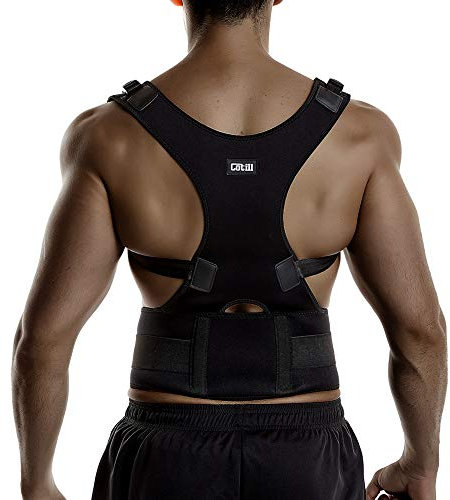 Back Brace Posture Corrector Spinal Support for Women and Men, Lumbar Shoulder Posture Correction for Upper and Lower Back Support, Adjustable Neoprene Belt Strap for Relief Back Pain (XL)