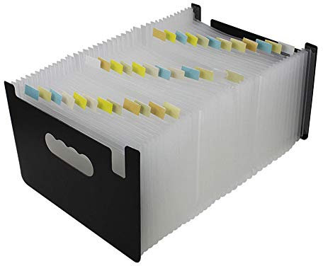 MoonyLI Dokumentenmappe A5 Datei Ordner Fächermappe Sortiermappe Dokumente Brieftasche Inhaber Papierkram Ablage Akkordeon Dateiordner Grosse Kapazität Wasserdicht Material