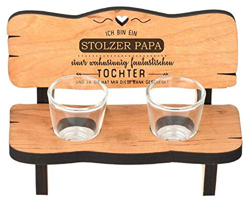 4youDesign Schnapsbank zum Vatertag • stolzer Papa • von der Tochter - Geschenkidee zum Vatertag Vatertagsgeschenk Geschenk für den Vater Papa Vatertagsgeschenke Ideen Sohn Tochter