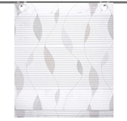 Home Fashion Magnetrollo Querstreifen Digitaldruck Paolo, Stein, 130 x 60 cm, 89105-6007 Stein 130x60 cm