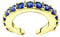 Laimons - Earrings Single Ear Cuff Clamp 15 mm with Zirconia Made of Sterling Silver 925, Silver
