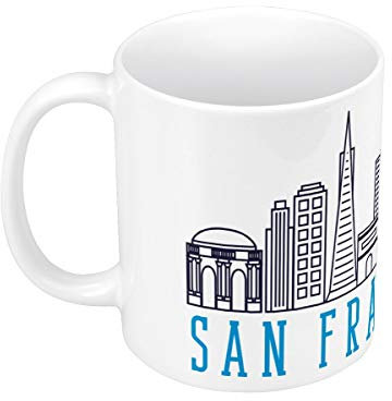 Mug Céramique San Francisco Minimalist Voyage Etats-Unis Amérique