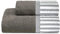 Lisola Asciugamani Bagno Viso e Bidet, Set Asciugamani Bagno, 110 x 60 cm + 60 x 40 cm, in Spugna di Cotone, con Bordo Rigato. Modello: Tif