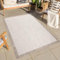 carpet city Teppich Outdoor Wetterfest - Beige - 280x380 cm - Bordüre - Balkon Teppich Wasserabweisend - In-& Outdoor Teppiche für Terrasse, Garten, Küche, Bad oder Wohnzimmer