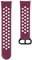 Hama Fitbit Uhrenarmband 22 mm (verstellbares Ersatzarmband f. Smartwatch Versa 3, Versa 4, Sense, Sense 2, Sportarmband atmungsaktiv zum Tauschen, Silikon Wechselarmband, Edelstahl Knopf) rot/grau