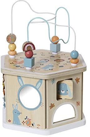 VERTBAUDETSechseckiges Activity-Center, Holz FSC®beige