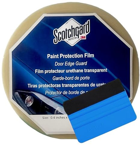 Paint Protection Film 0.4 Inches x 33 Yd, 8mil Protect Your Vehicle High Impact Areas Scratches Chips and Debris Clear Invisible Long-Lasting Resistant UV Rays Water Weather