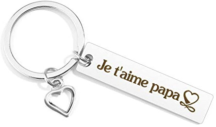 Cadeau Fête des Peres Saint Valentin Papa,Porte-Clés Personnalisé pour Papa,Anniversaire Papa Idées Cadeaux Homme,Cadeau Merci Papa Noel Noël Cadeau Remerciement Fête des Pères Saint Valentin