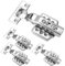 Litensh 4PCS Sanft Schließend Scharniere, Einsatz Soft Close Scharnier, Küchenschrank Kleiderschrank Schranktür Scharniere, Verstellbare Türscharniere Scharniere für Möbel Badezimmer Schlafzimmer