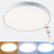 Etrogo LED Deckenleuchte 24W 2400LM Dimmbar 2700K 4000K 6500K mit Fernbedienung CRI 85 No Glare Super Helligkeit ideal für Schlafzimmer,Wohnzimmer,Kinderzimmer,Küche,Bad (Rund-1 Stück
