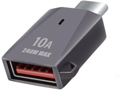 10A 240W USB 3.0 To Type C Adapter USB C OTG, indicator light