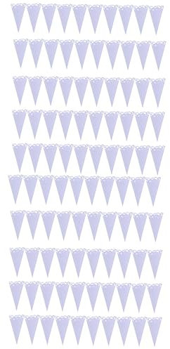 PLAFOPE Spitztüten Papier 100 Stk Spitze Geschenkpapier Zapfen Aus Rosenblättern Blütenkegel Aus Papier Blütenkegel Konfetti Werfen Blumenhalter Konfetti Kegelhalter Hochzeitspapier Weiß