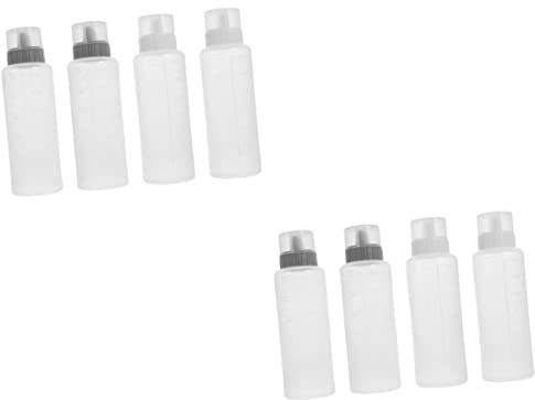 Amosfun 2 Sätze 5 Reihen Loch Quetsch Flasche Kitchen Containers Küche Behälter Ketchup-flasche Farbbehälter Tassen Gewürzflasche Zusammendrücken Ketchup-quetschflasche Sport 4 Stück * 2