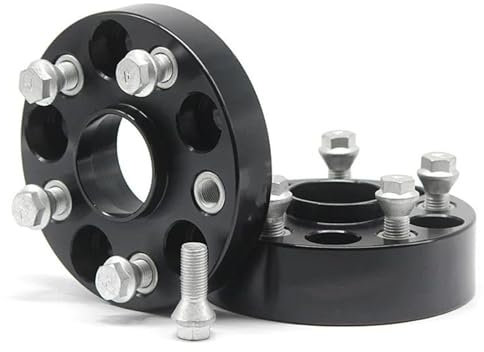 DMLHL 2PCS 20/25/30/35/40/45mm Auto Spurverbreiterungen Adapter 5x120 Für B&MW E39 1995-2002 M12 XP1,5 Rad Verbreiterung Adapter(40MM)