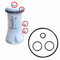 Sintrix Fab Kit de joints compatibles avec pompe à filtre Intex Krystal Clear 604/604G - Joints d'étanchéité de rechange et joints toriques pour modèles de pompe à filtre