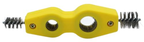 Gurtt Cepillo Limpiador de bornes de batería de Coche, Limpiador de baterías 4 en 1 contra el óxido con Alambre de Acero, Herramienta Universal para la Limpieza de bornes de vehículos y