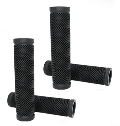 YobiLife Ersatzgriffe für Trolleys, 4er-Pack, 22 mm Innendurchmesser, schwarzer Gummi, rutschfester, wetterfester Griff, einfache Installation für Schubkarren und Gartenwagen (120 x 22 cm)
