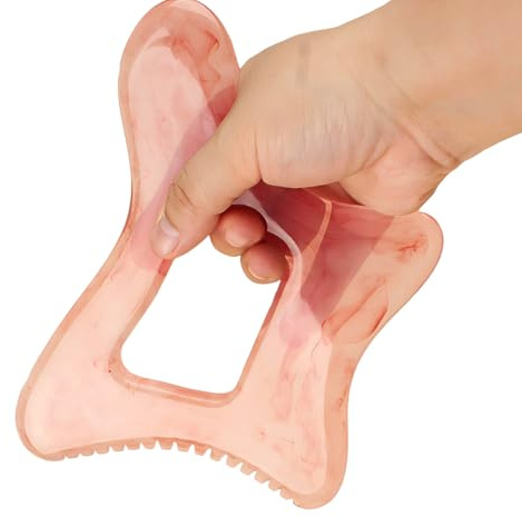 YIPFEN Gua Sha en résine naturelle, set de massage avec acupression pour drainage lymphatique, cellulite et tension musculaire, grand kit Guasha pour entraînement des fascias et yoga tout le corps