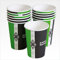 Borussia Mönchengladbach Partybecher (12er-Set, 4200 Milliliter, Kunststoff, Konisch, Wiederverwendbar)