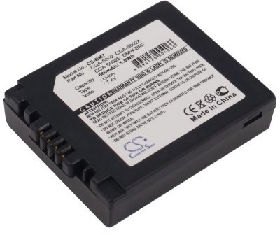 Battery for Panasonic Lumix DMC-FZ5EB, 7.4V, 680mAh, Li-ion