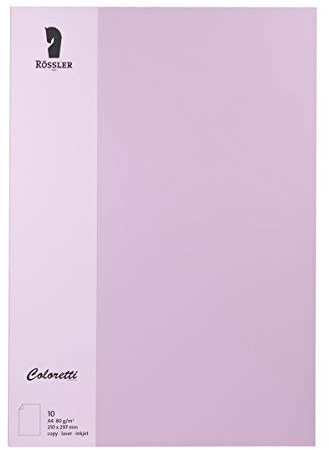 Rössler 220701538 - Coloretti Briefpapier, 80g/m², DIN A4, lavendel, 10 Blatt