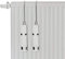 URBNLIVING Set di 2 Umidificatore per radiatore sospeso in vetro