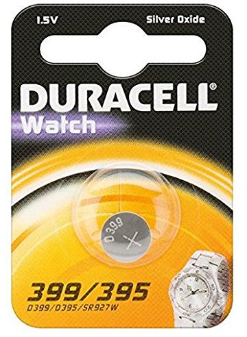 DURACELL Lot de 6 Blisters 1 Pile 399/395 oxyde d'argent 1,5V SR927SW SR57